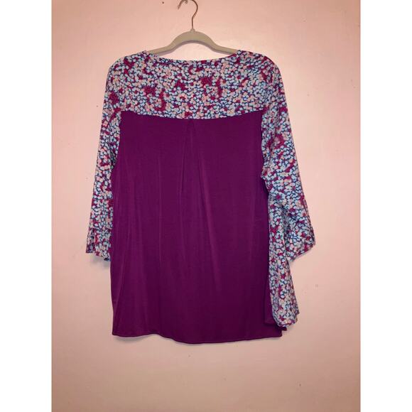 💥Lane Bryant factory abstract polka dot blouse size 14/16 - Picture 4 of 7